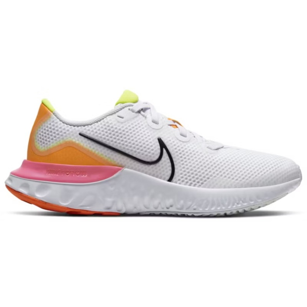 Nike Renew Run Platinum Pink Neon Orange Sz 7.5 🏃🏻‍♀️